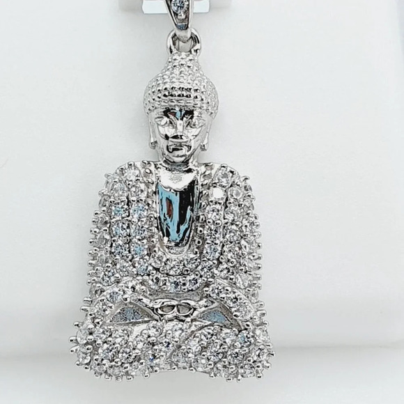 "925 Sterling Silver Cubic Zirconia Pendant, UU1P6A6048 - Picture 5 of 8